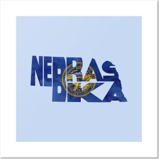 Nebraska Typo Map Posters and Art